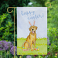 Easter Funny Bunny Black Lab Garden Flag