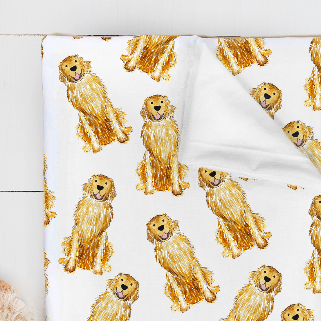 golden retriever swaddle available in Golden Retriever swaddle, Red Golden Retriever swaddle, and English Cream Golden Retriever swaddle
