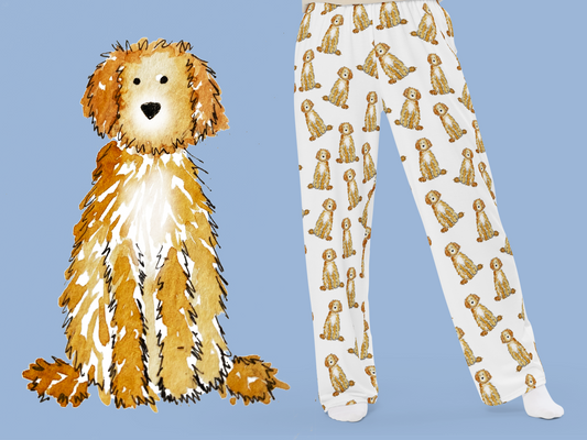 doodle pajama pants, goldendoodle pajamas, labradoodle pajama pants, apricot doodle pajamas, cream doodle pajama pants, doodle dog lover gift, watercolor doodle pjs, aussiedoodle lounge pants, doodle dog pajama bottoms, unisex dog pajamas, dog print pajama pants, dog lover loungewear, doodle dog sleepwear, goldendoodle lounge pants, comfy doodle pajama pants