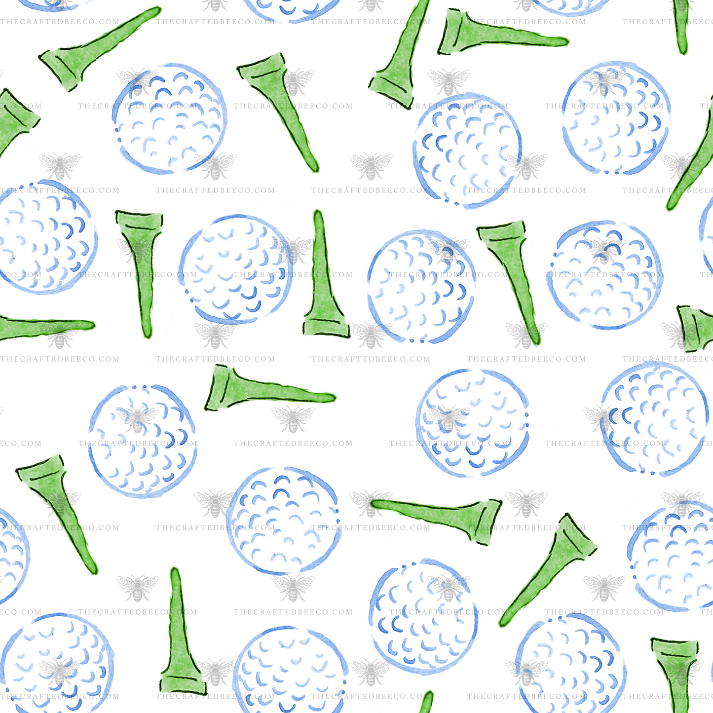 Golf Tee Pattern Crib Sheet