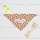 Personalized Football Pattern Dog Bandana