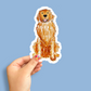Golden Retriever Kiss Cut Stickers - 6"