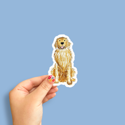 Golden Retriever Decal Sticker - 4"