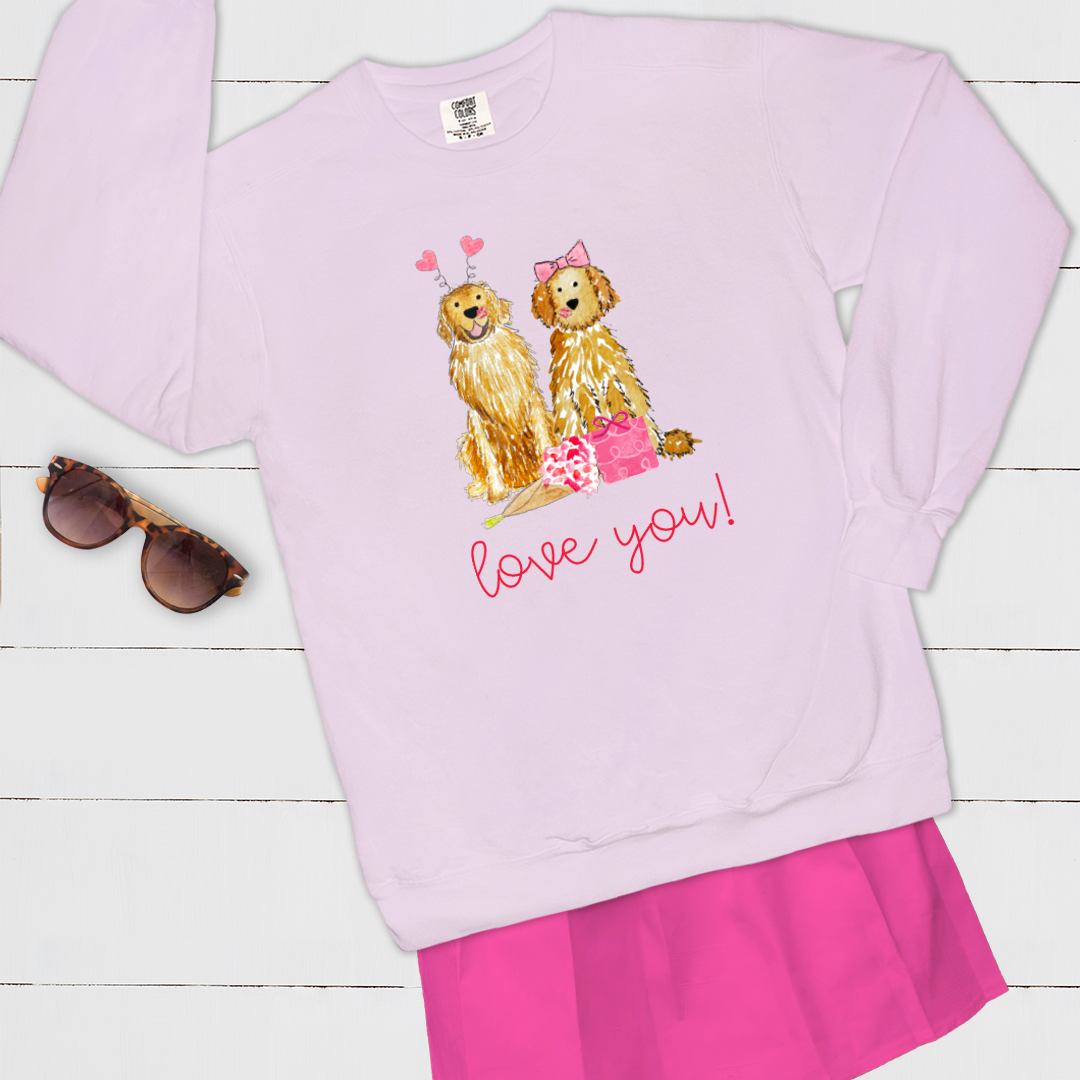 Lovey Valentines Day Mix and Match Pet Sweatshirt