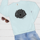 Hey Dood Black Doodle Comfort Color Sweatshirt