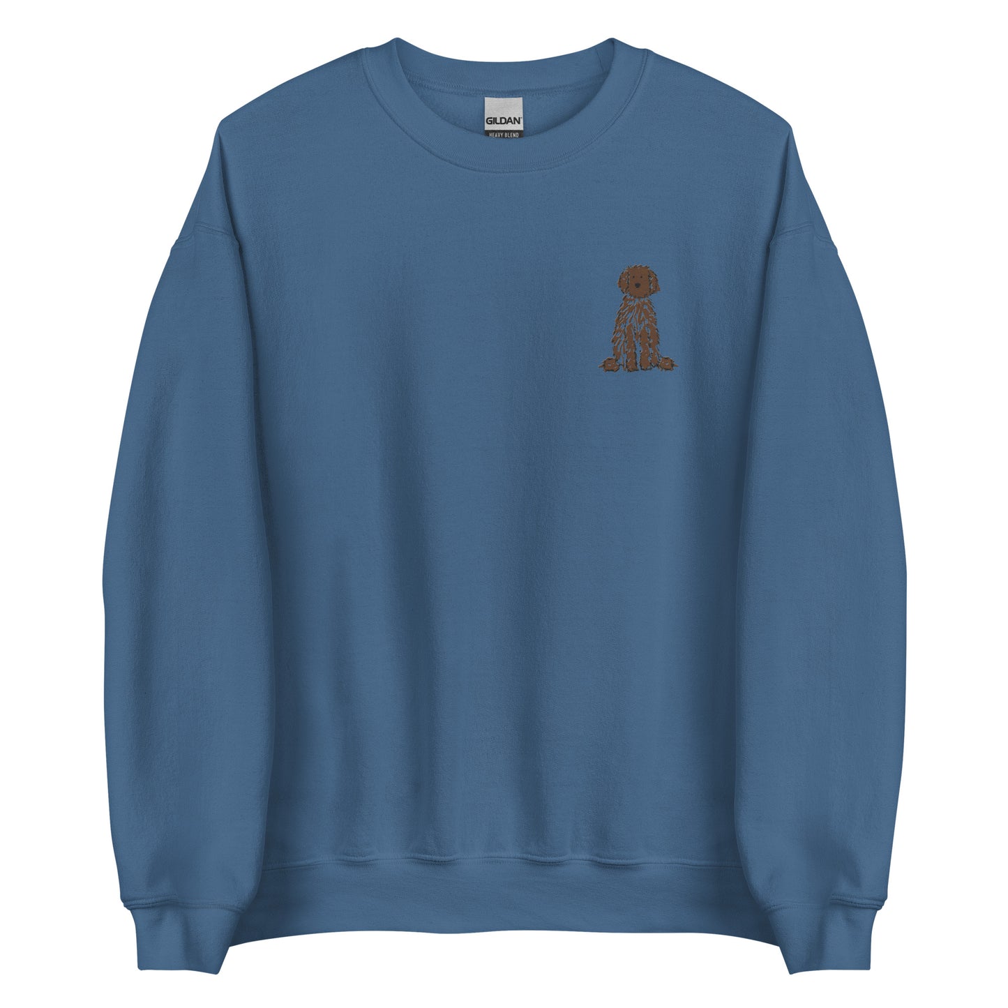 Embroidered Brown Doodle Sweatshirt