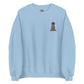 Embroidered Brown Doodle Sweatshirt