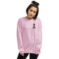 Embroidered Brown Doodle Sweatshirt