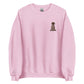 Embroidered Brown Doodle Sweatshirt