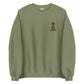 Embroidered Brown Doodle Sweatshirt