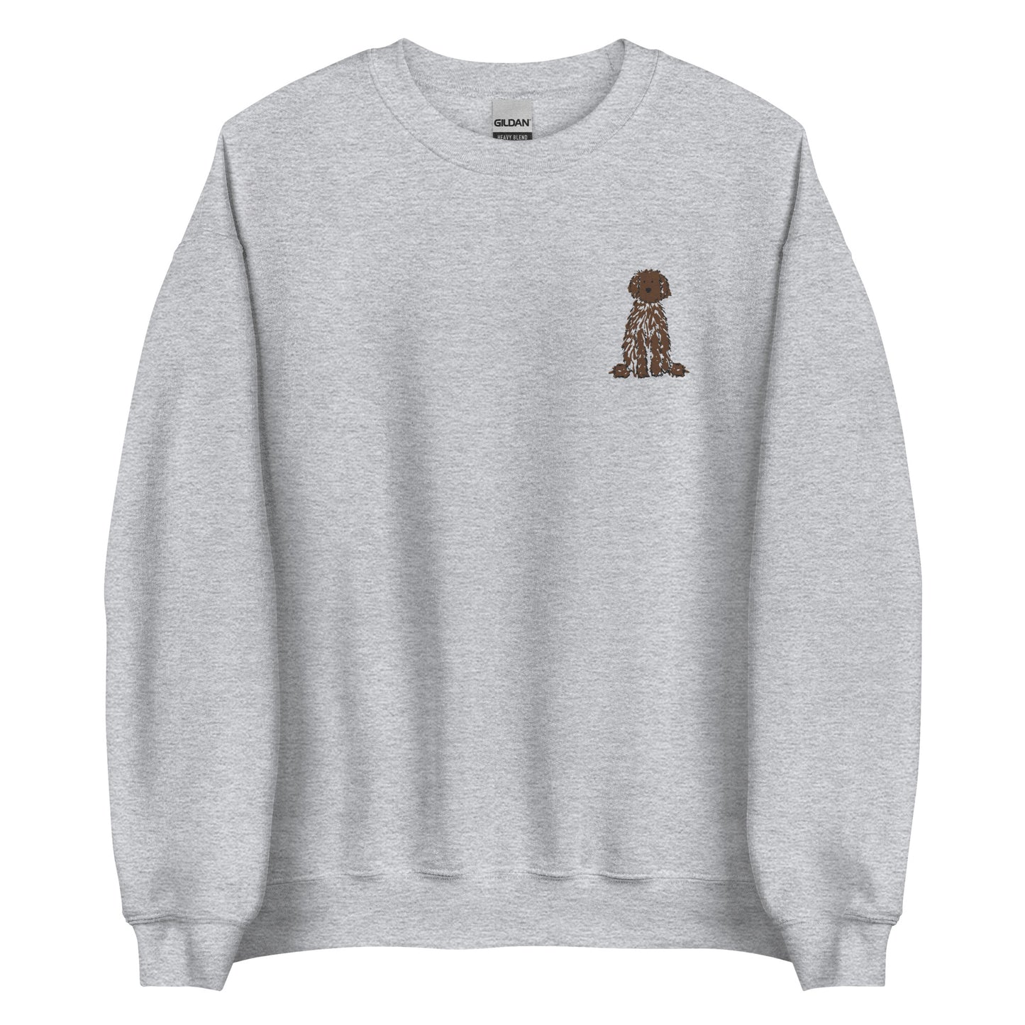 Embroidered Brown Doodle Sweatshirt
