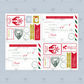 Christmas North Pole Postage Sticker Sheet