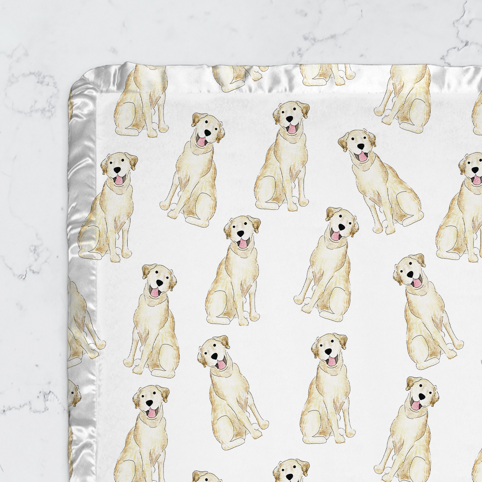 white lab baby blanket. Lab Baby Gift Ideas