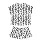Black Doodle Short Pajama Set