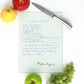 Personalized Handwritten Recipe Cutting Board - Small (11.5" x 8")