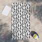 Black Doodle Beach Towel