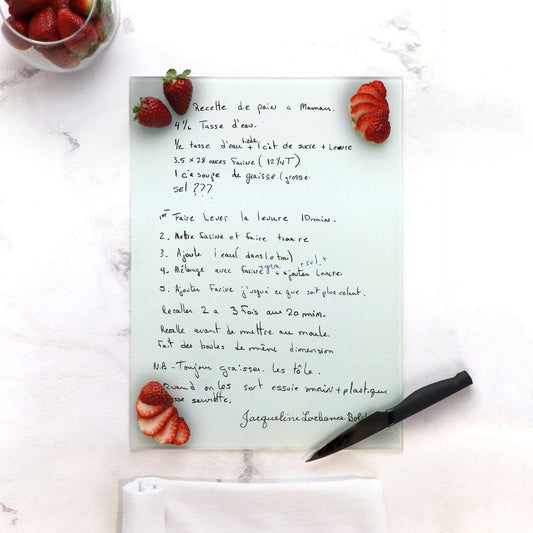 Personalized Handwritten Recipe Cutting Board - Large (15.75" x 11.5")