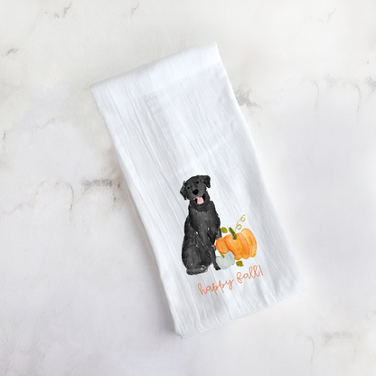 Fall Pumpkin Lab Tea Towel
