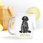 15 oz Goldendoodle coffee mug with custom font