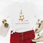 Festive Christmas Golden Retriever Unisex Tee