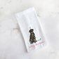 Festive Christmas Lab Tea Towel