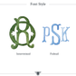 The Madelyn in Blue Semi-Custom Crest Digital Files