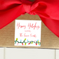 Personalized Christmas Lights Sticker Gift Tags