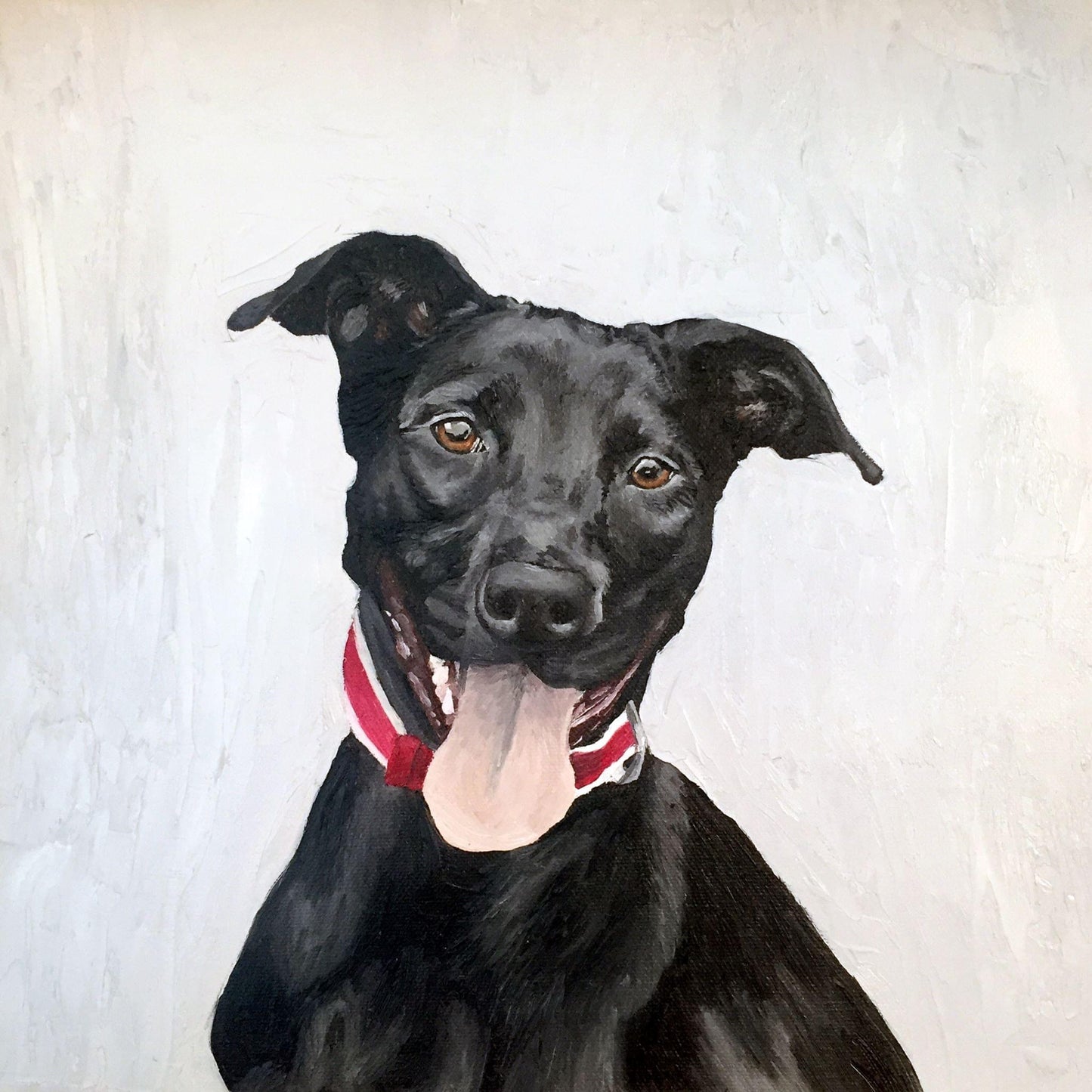12 x 12 Custom Oil Painted Pet Portrait