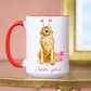 Lovey Dovey Golden Retriever Mug