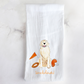 Sporty Football Golden Retriever Tea Towel