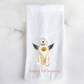 Spooky Halloween Golden Retriever Tea Towel