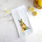 Sandy Summer German Shepherd Tea Towel