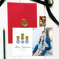 Ginger Jar Topiary Christmas Photo Card