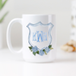 Personalized Monogram Watercolor Hydrangea Mug