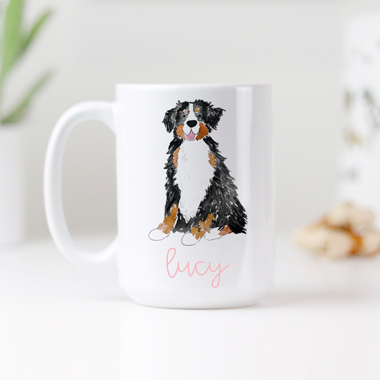 Personalized Bernese Mountain Dog Mug