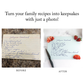 Personalized Handwritten Recipe Cutting Board - Large (15.75" x 11.5")
