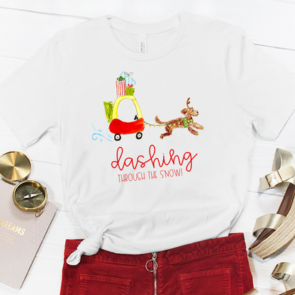 Goldendoodle Christmas Play Car Unisex Tee
