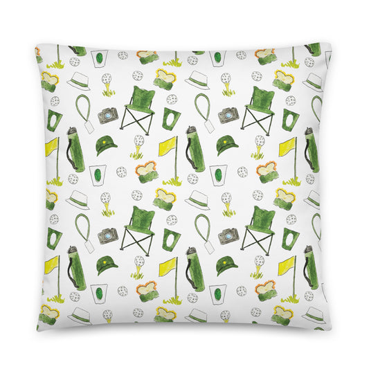 Golf Patron Pattern Throw Pillow