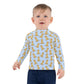 Apricot Doodle Kids Swim Rash Guard - Blue