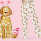 Lovey Dovey Apricot and Cream Doodle Pajama Pants