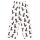 Black Lovey Dovey Doodle Pajama Pants