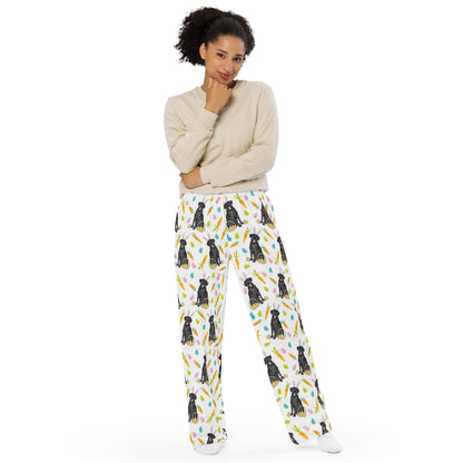 Black Lab Funny Bunny Easter Pajama Pants