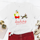 Goldendoodle Christmas Play Car Unisex Tee