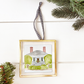 First Christmas home ornament in brass