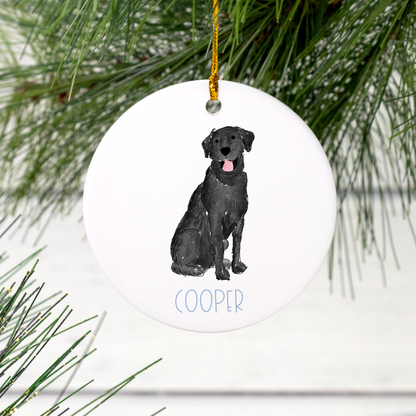 Personalized Lab Ceramic Ornament