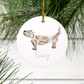 Personalized Dachshund Ceramic Ornament