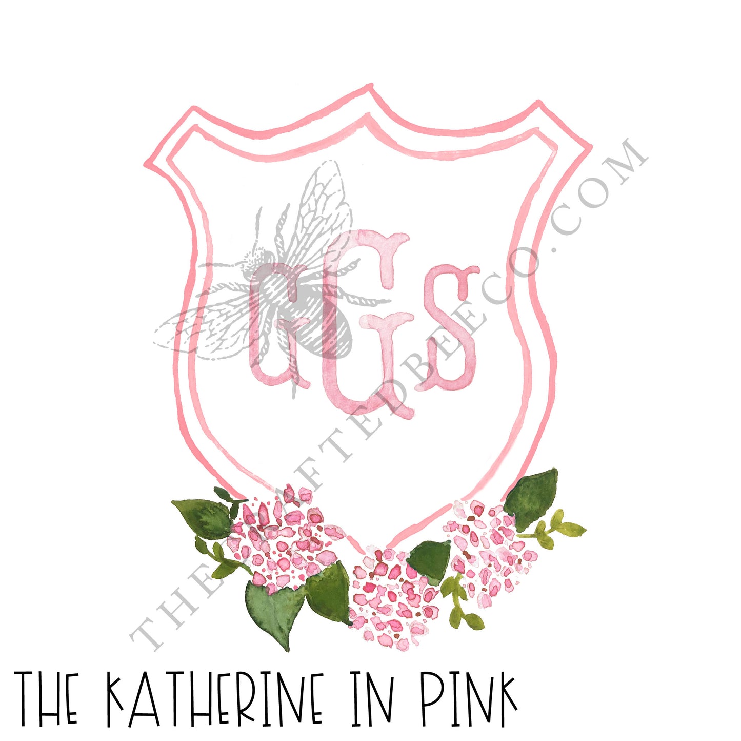 The Katherine in Pink Semi-Custom Crest Digital Files