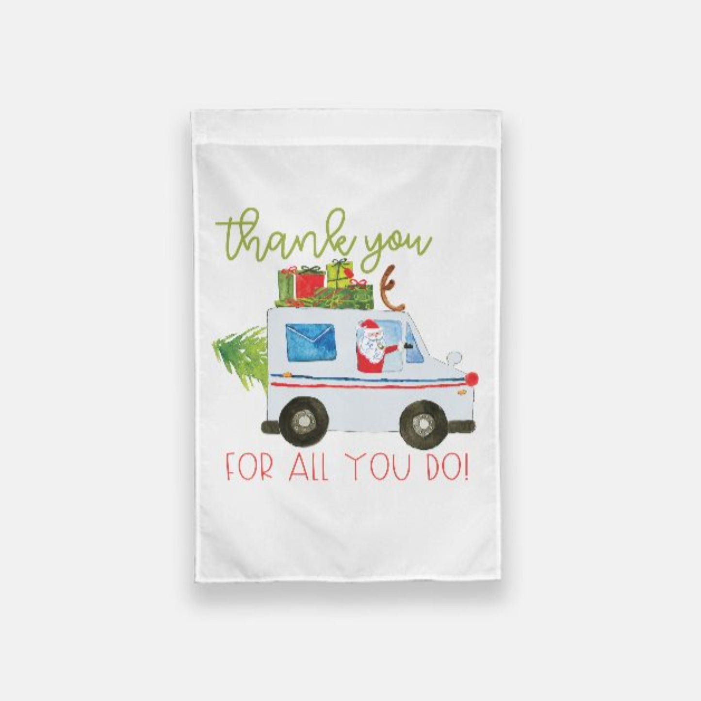 Delivery Driver Christmas Thank You Garden Flag
