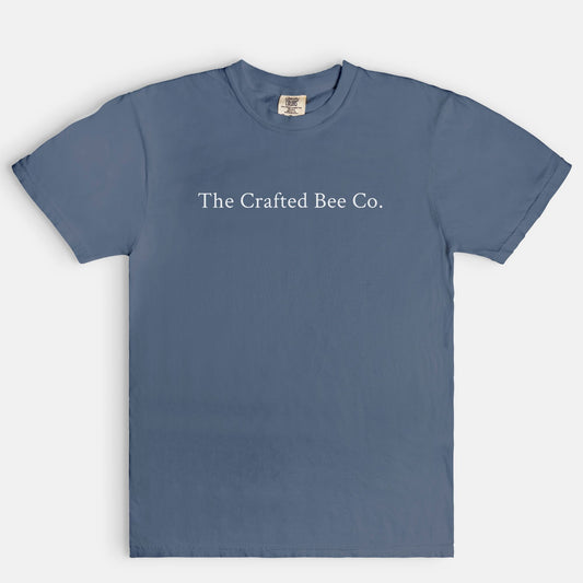 The Crafted Bee Co Wordmark Comfort Color Tee