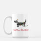 Festive Christmas Dachshund Mug